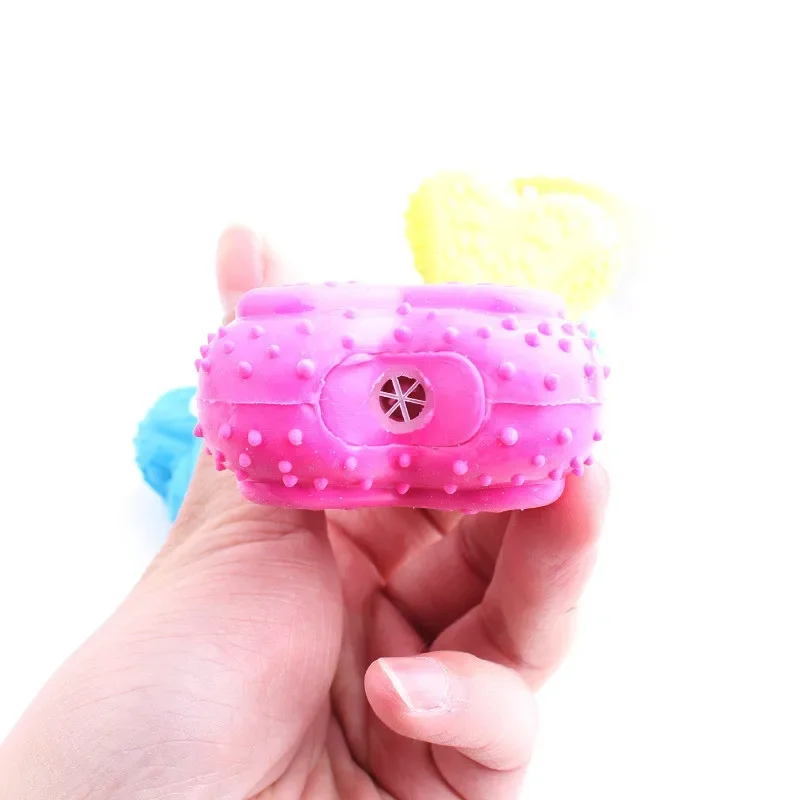 Teeth Cleaning Dog Chew Bone - Durable Spiky Rubber Bone Dog Chew