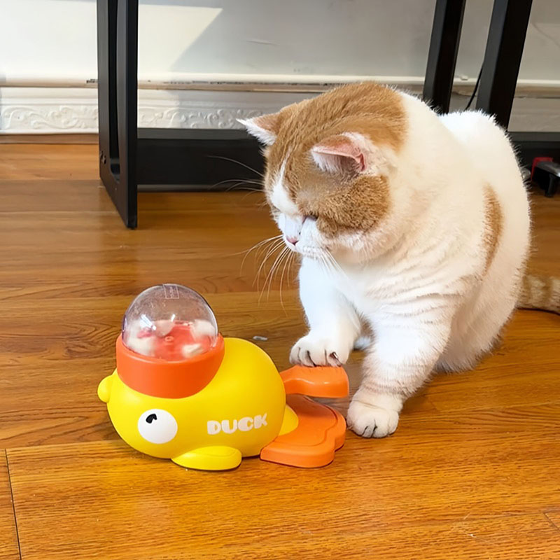 Yellow Duck-Shaped Interactive - Dog Puzzle Feeder Toy review and price