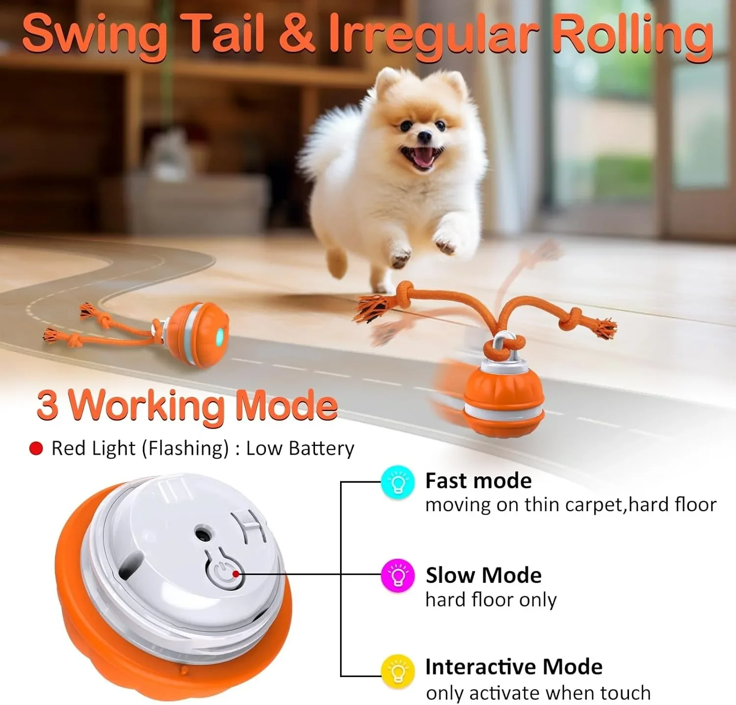 Pet Ball for Dogs Interactive  - Automatic Moving Dog Ball review and price