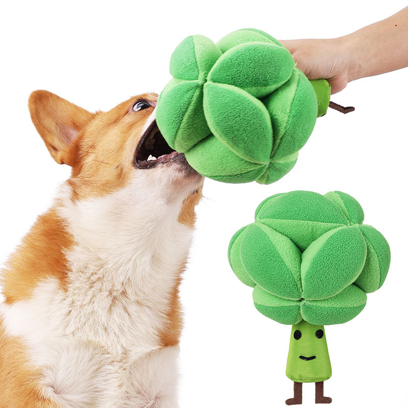 Snuffle Broccoli Dog Puzzle To - Dog Puzzle Feeder Toy review and price