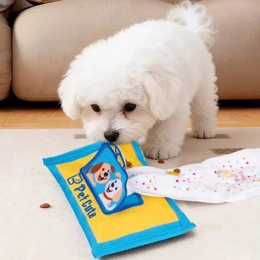 Durable Tearproof Pet Snuffle  - Interactive Squeaky Plush Dog Toy review and price