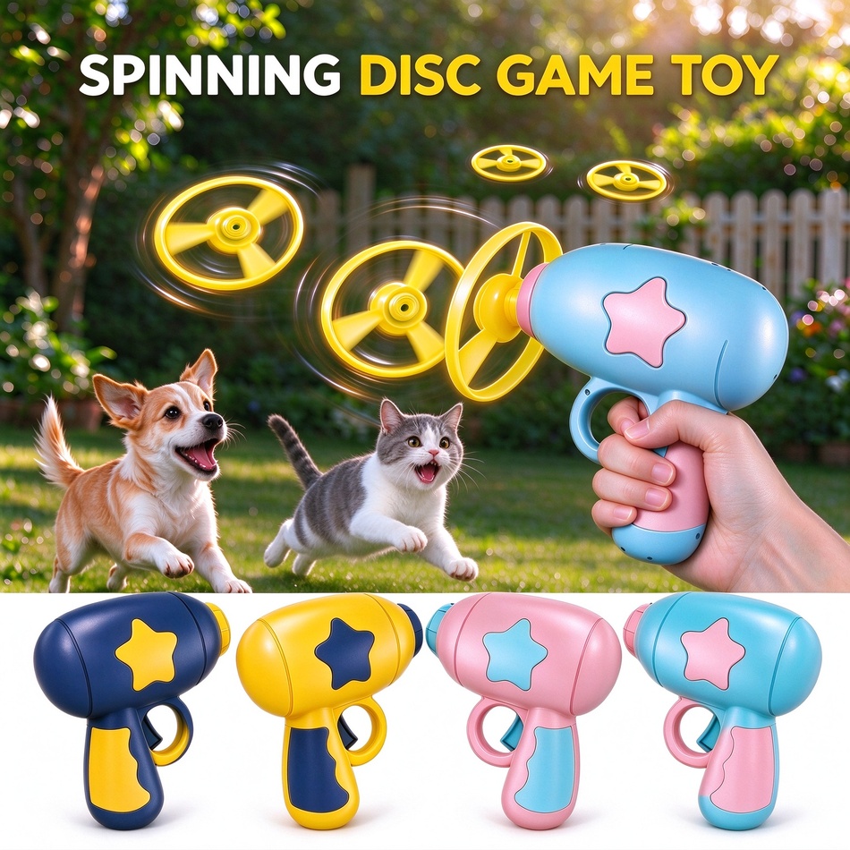 Fun Cat Teaser Interactive Lau - Flying Disc Dog Training Toy review and price